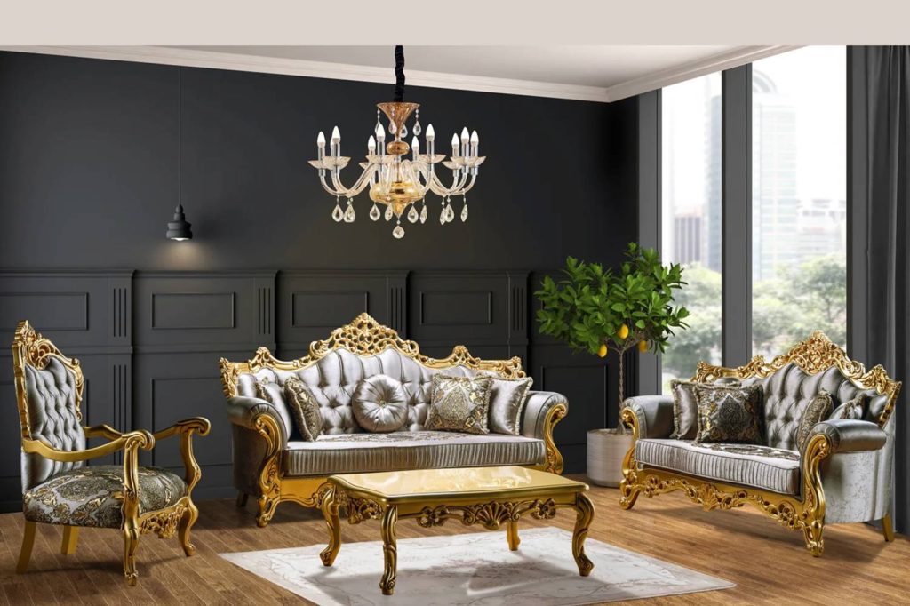 Kursi Sofa Tamu Mewah Gold Terbaru